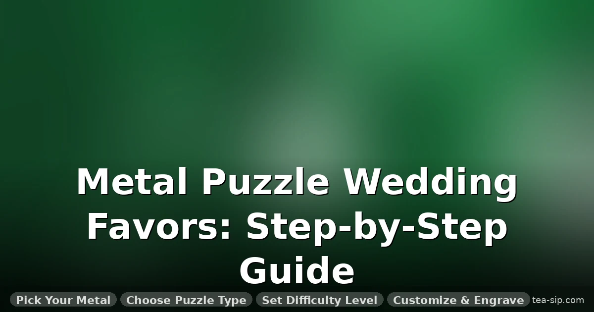 7 Metal Puzzle Wedding Favor Ideas That Guests Will Actually Keep (Buyer's Guide) 7 7 Metal Puzzle Wedding Favor Ideas That Guests Will Actually Keep (Buyer's Guide)