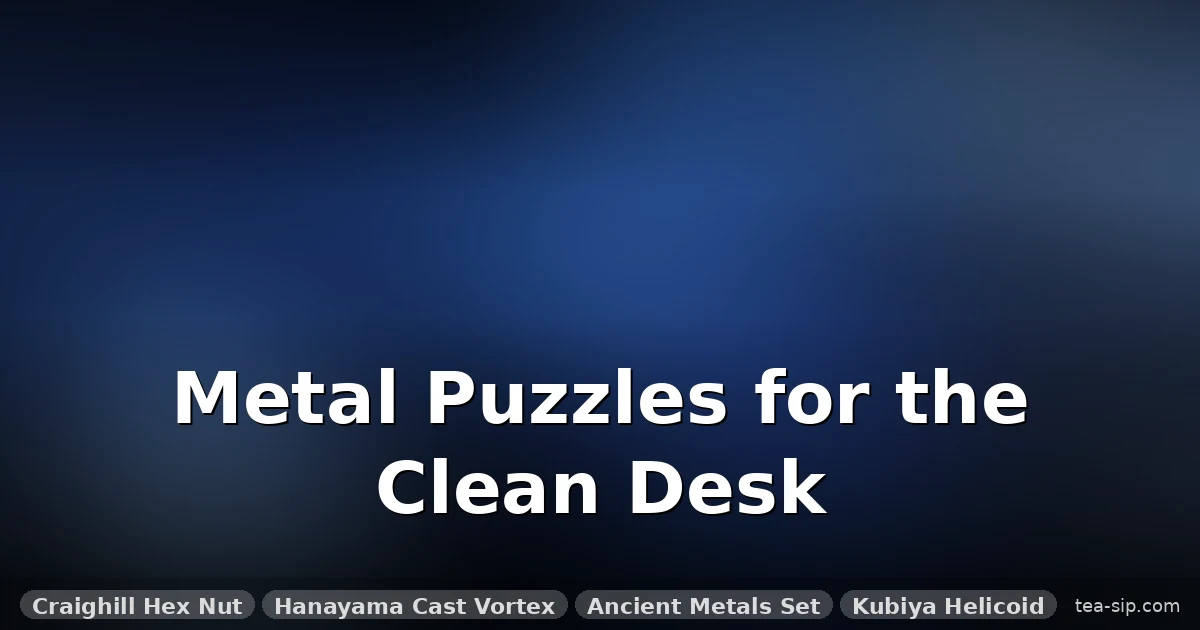 Metal Puzzles for a Minimalist Desk: 5 Designer-Approved Picks 7 Metal Puzzles for a Minimalist Desk: 5 Designer-Approved Picks