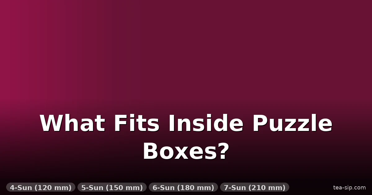 Puzzle Box Capacity: What Fits Inside Each Sun Size (Measured) 3 Puzzle Box Capacity: What Fits Inside Each Sun Size (Measured)