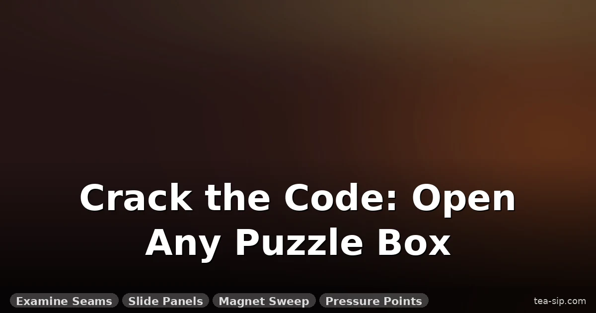 Puzzle Box Secret Compartment: How to Open It in 5 Steps (Diagnostic Guide) 1 Puzzle Box Secret Compartment: How to Open It in 5 Steps (Diagnostic Guide)