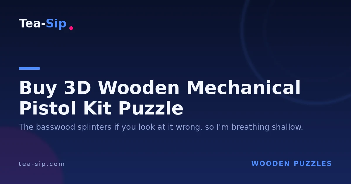 Buy 3D Wooden Pistol Kit Puzzle: 5 Picks That Actually Fire