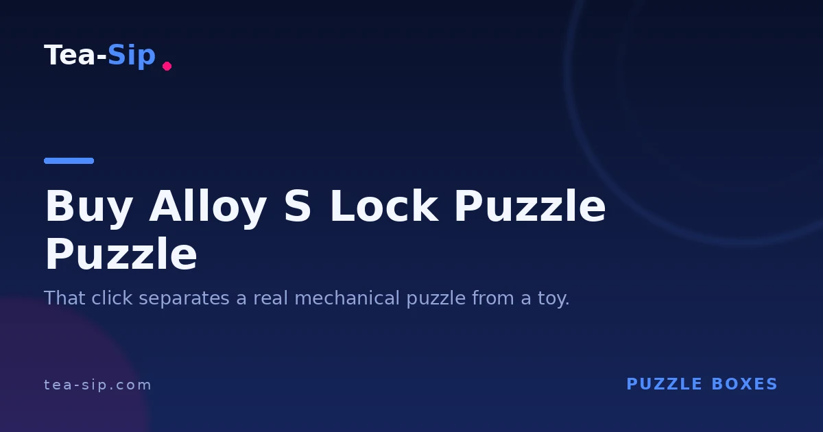 Buy Alloy S-Lock Puzzle: 6 Variants, 50 Solves Tested 4 Buy Alloy S-Lock Puzzle: 6 Variants, 50 Solves Tested