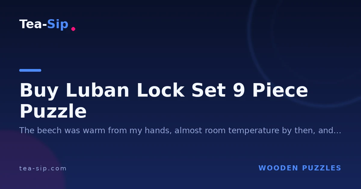 Buy Luban Lock Set 9 Piece Puzzle: A Solver's Buying Guide 5 Buy Luban Lock Set 9 Piece Puzzle: A Solver's Buying Guide