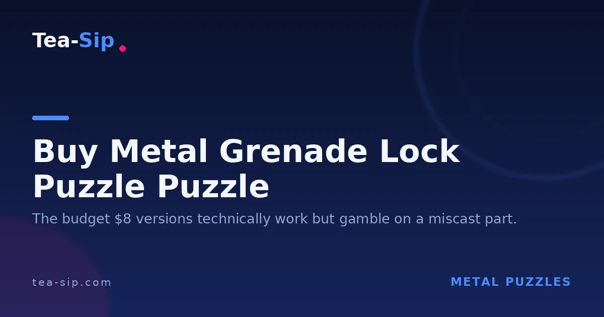 Where to Buy the Metal Grenade Lock Puzzle: 3 Tiers Compared