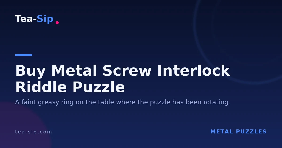 Buy Metal Screw Interlock Riddle Puzzle: Honest Hands-On Buy Guide