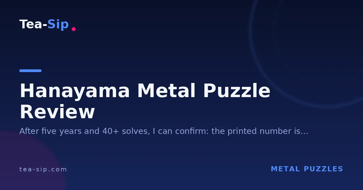 Hanayama Metal Puzzle Review: Which to Buy and Which to Skip 4 Hanayama Metal Puzzle Review: Which to Buy and Which to Skip