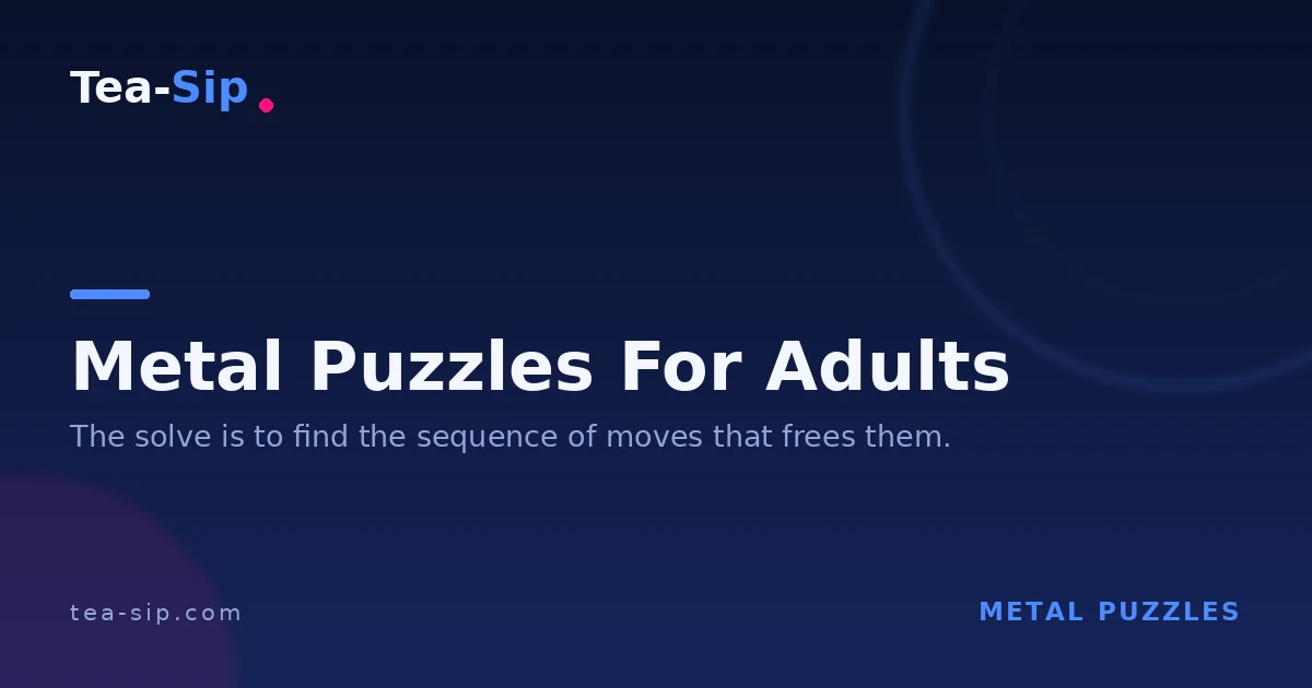 Metal Puzzles for Adults: The 6 Types and What to Buy First 6 Metal Puzzles for Adults: The 6 Types and What to Buy First