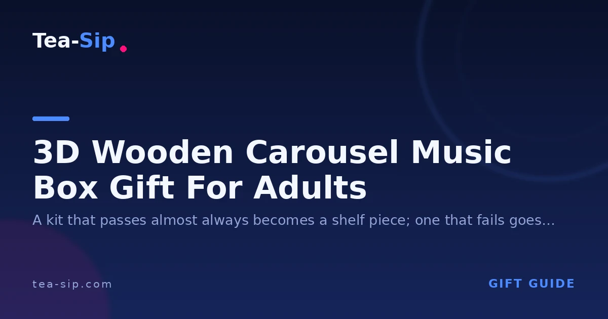 3D Wooden Carousel Music Box Gift for Adults: How to Choose
