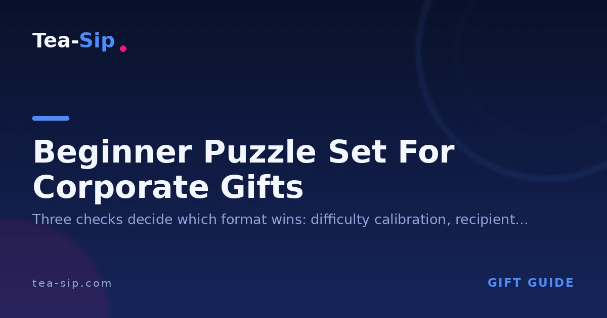 Beginner Puzzle Set for Corporate Gifts: The Non-Puzzler Edition