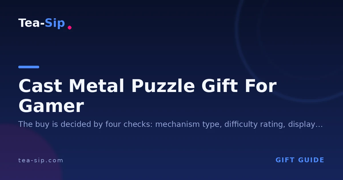 Cast Metal Puzzle Gift for Gamer: Match by Mechanism 7 Cast Metal Puzzle Gift for Gamer: Match by Mechanism