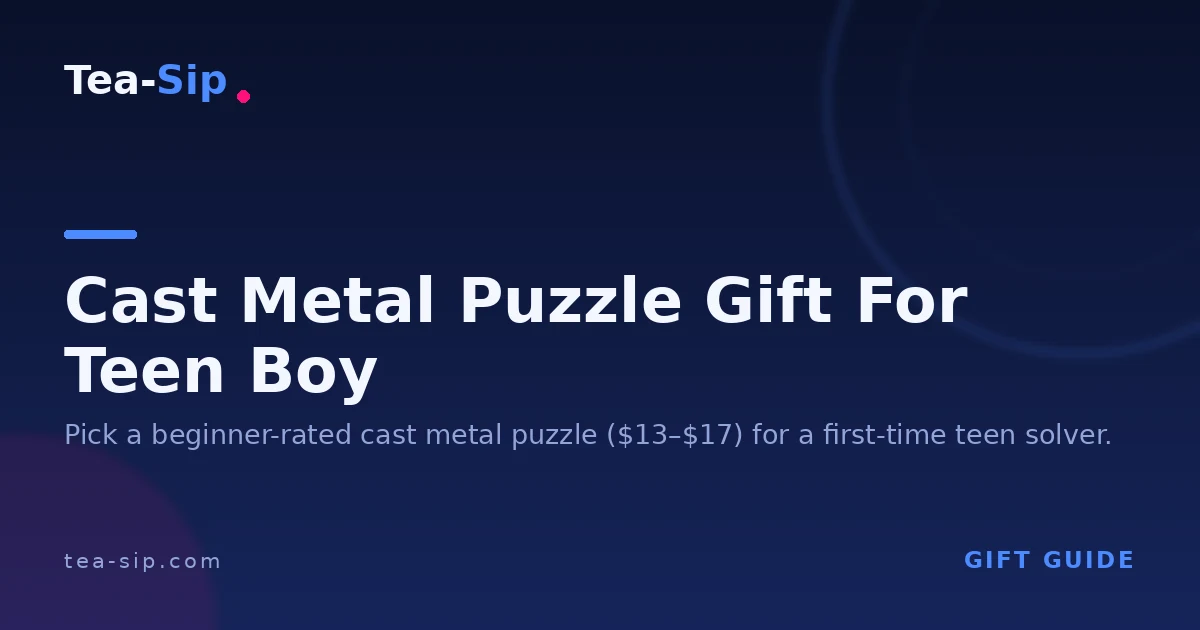 Cast Metal Puzzle Gift for Teen Boy: How to Match Difficulty and Style