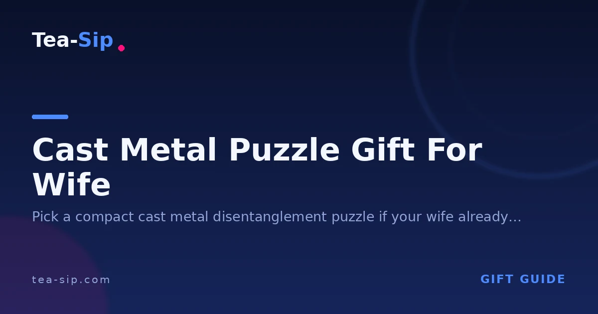 Cast Metal Puzzle Gift for Wife: Which One Actually Fits Her?